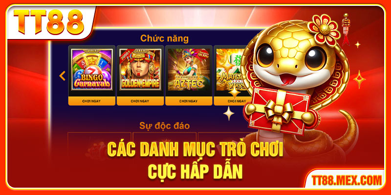 Các danh mục trò chơi cực hấp dẫn